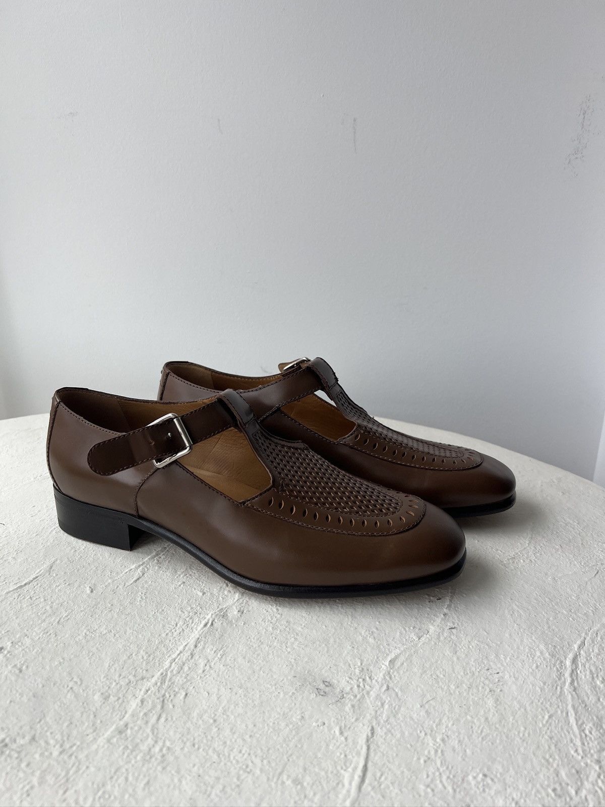 Gucci Gucci Perforated Leather Mary Jane Shoes - Brand New Size US 9 / EU 42 - 1 Thumbnail