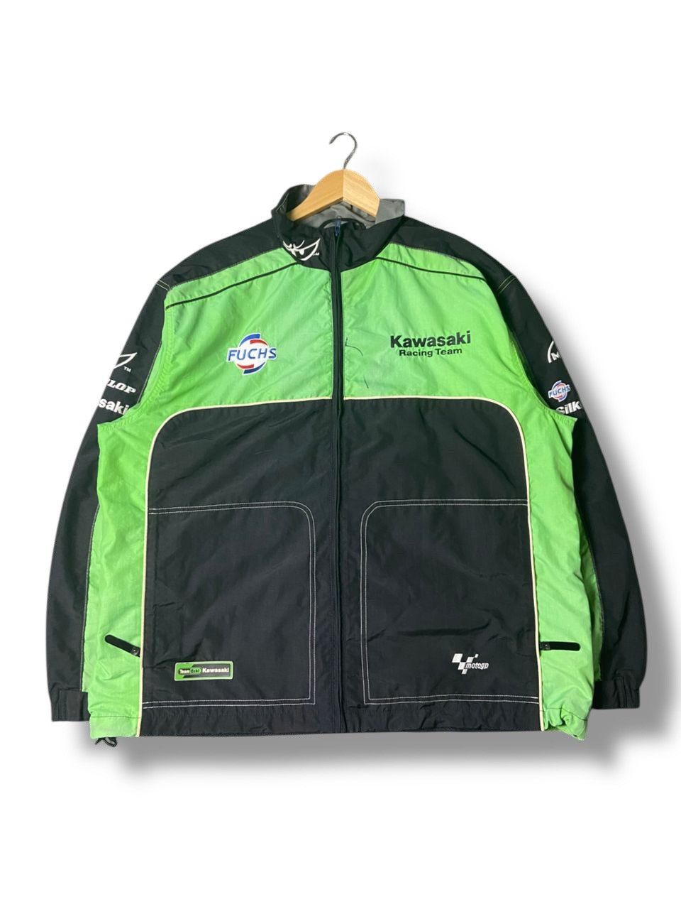Japanese Brand Vintage MOTOGP x KAWASAKI Racing Jacket (135) Size US L / EU 52-54 / 3 - 1 Thumbnail