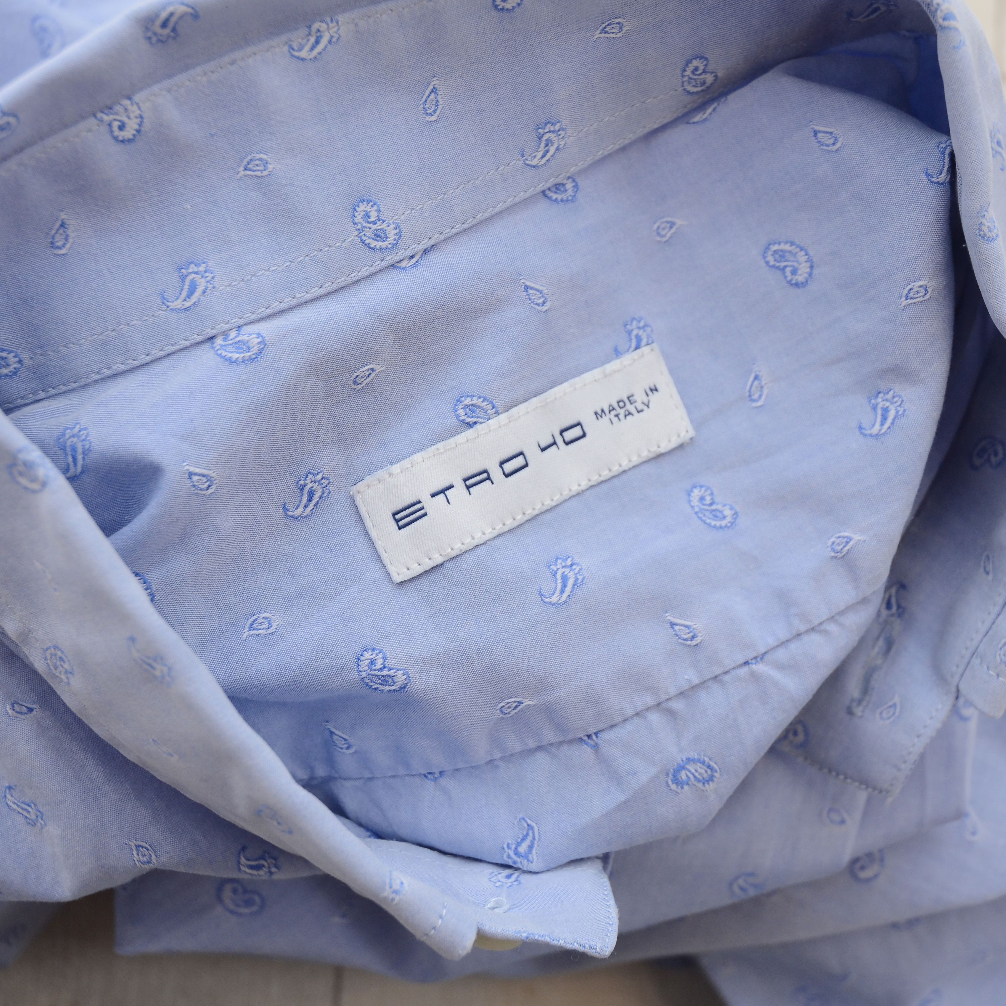 Eton Rare ETON Paisley All Over Printed Long Sleeve Button Shirt Size US M / EU 48-50 / 2 - 13 Thumbnail