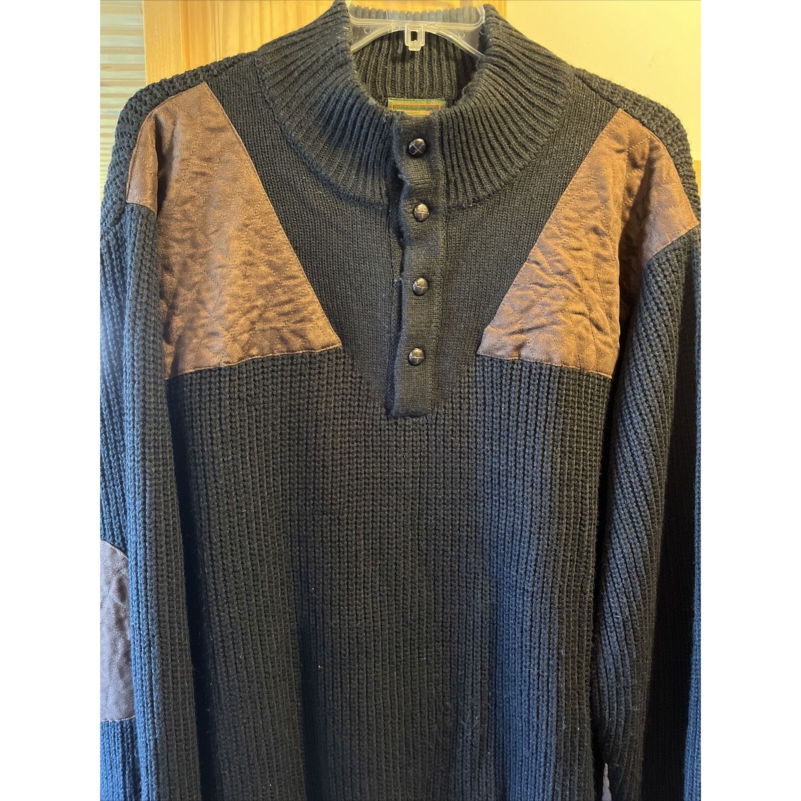 Boulder Creek Boulder Creek Sweater Men's 3XL Black Acrylic Polyester LS Size US XXL / EU 58 / 5 - 2 Thumbnail