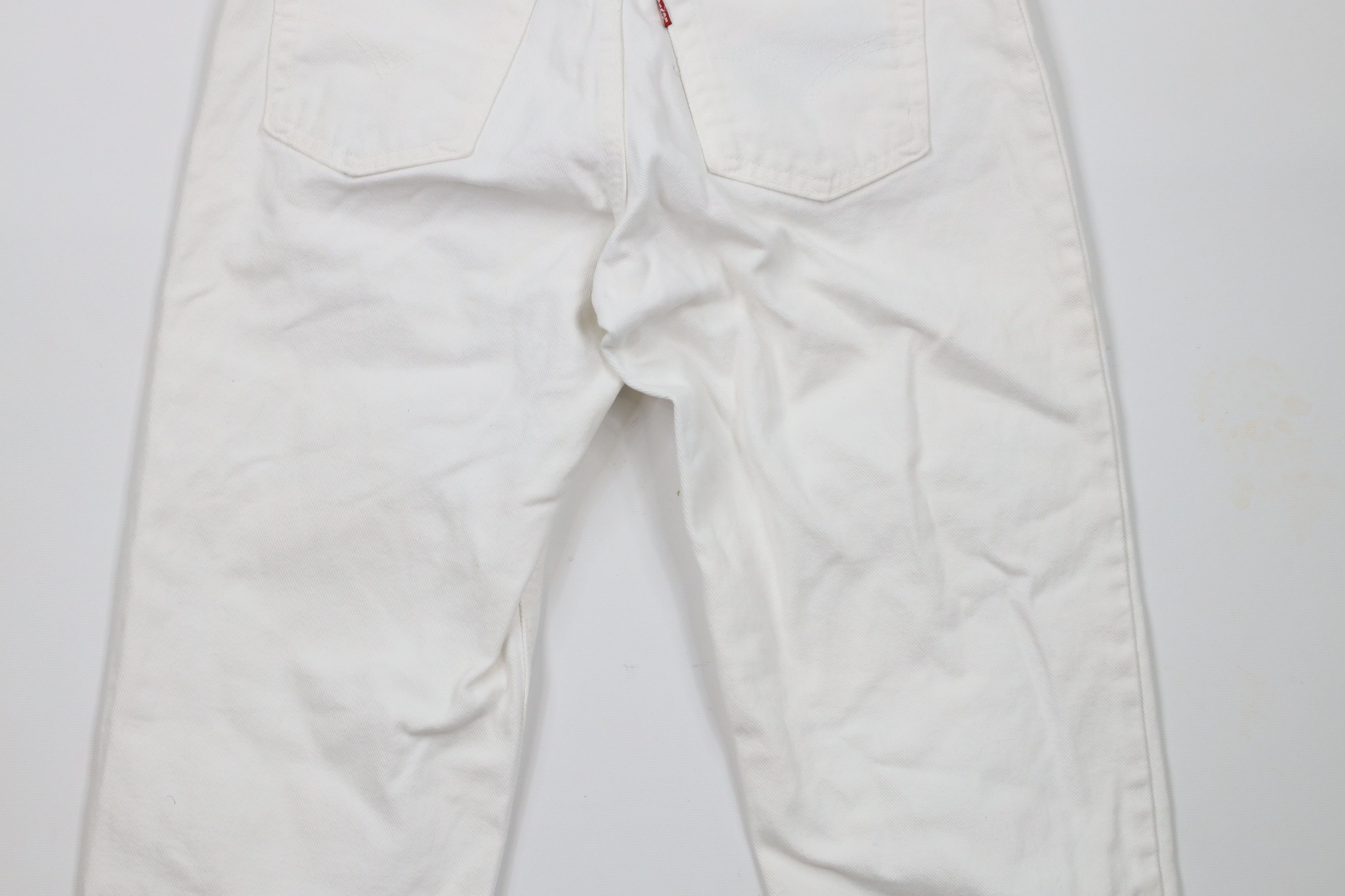 Levi's × Vintage Vintage 90s Levis 550 Fit Tapered Leg Denim Jeans White USA Size 28" / US 6 / IT 42 - 13 Thumbnail