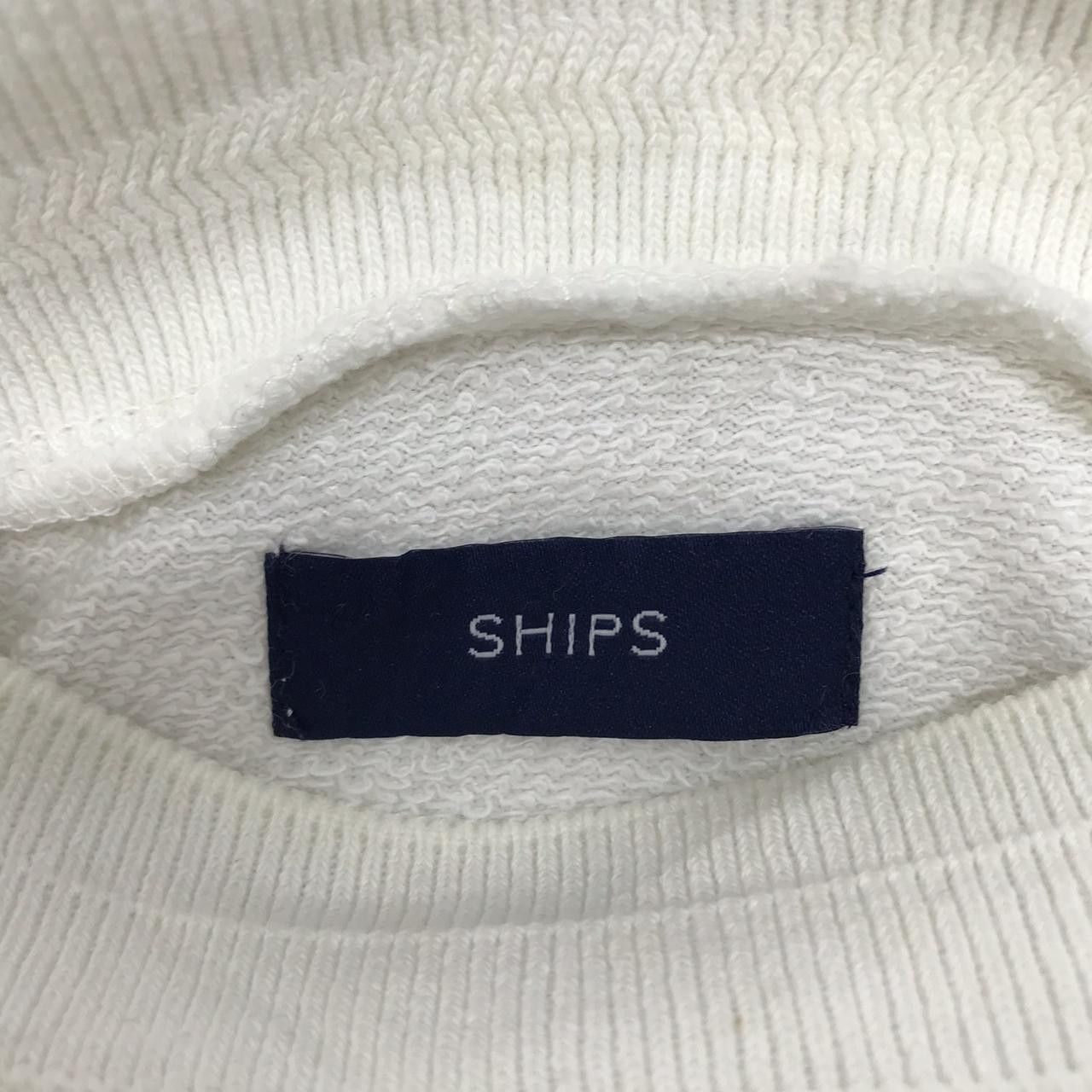 SHIPS Vintage SHIPS Solid White Sweatshirt Made in Japan Pullover Size S / US 4 / IT 40 - 4 Thumbnail