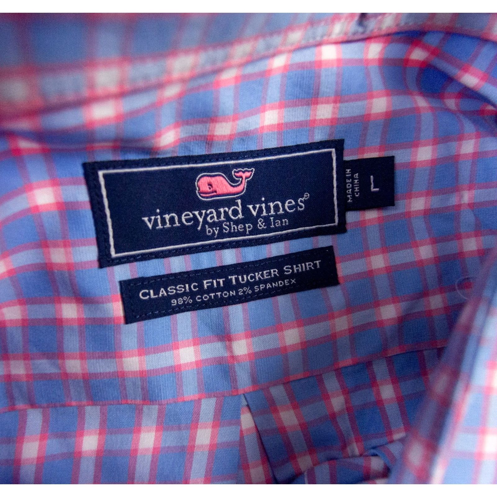 Vineyard Vines Vineyard Vines Button Down Shirt Mens Large Blue Classic Fit Tucker Stretch Size US L / EU 52-54 / 3 - 7 Thumbnail