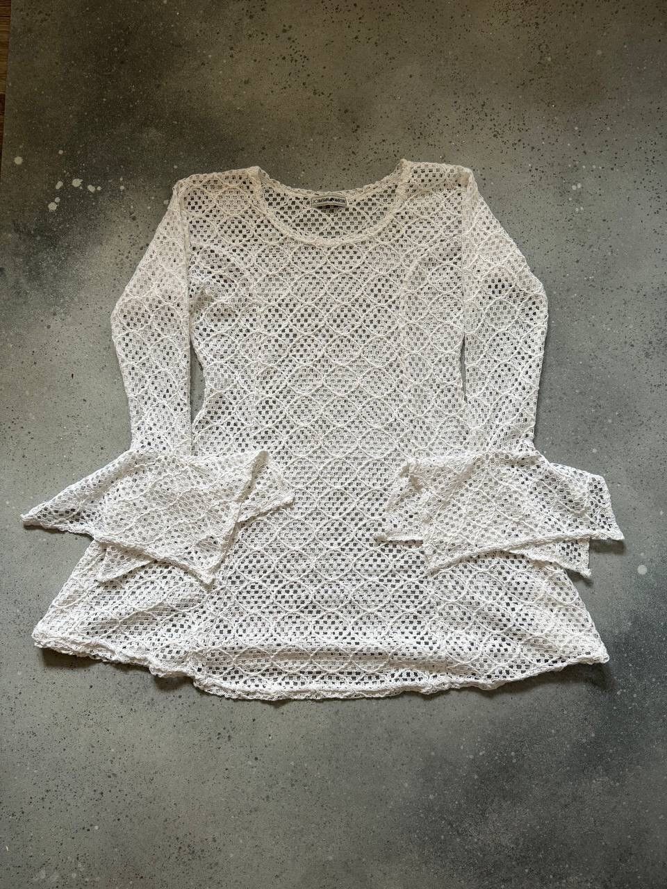 Japanese Brand Vintage Mesh Long Sleeve Dress (Issey Miyake style) Size M / US 6-8 / IT 42-44 - 1 Thumbnail