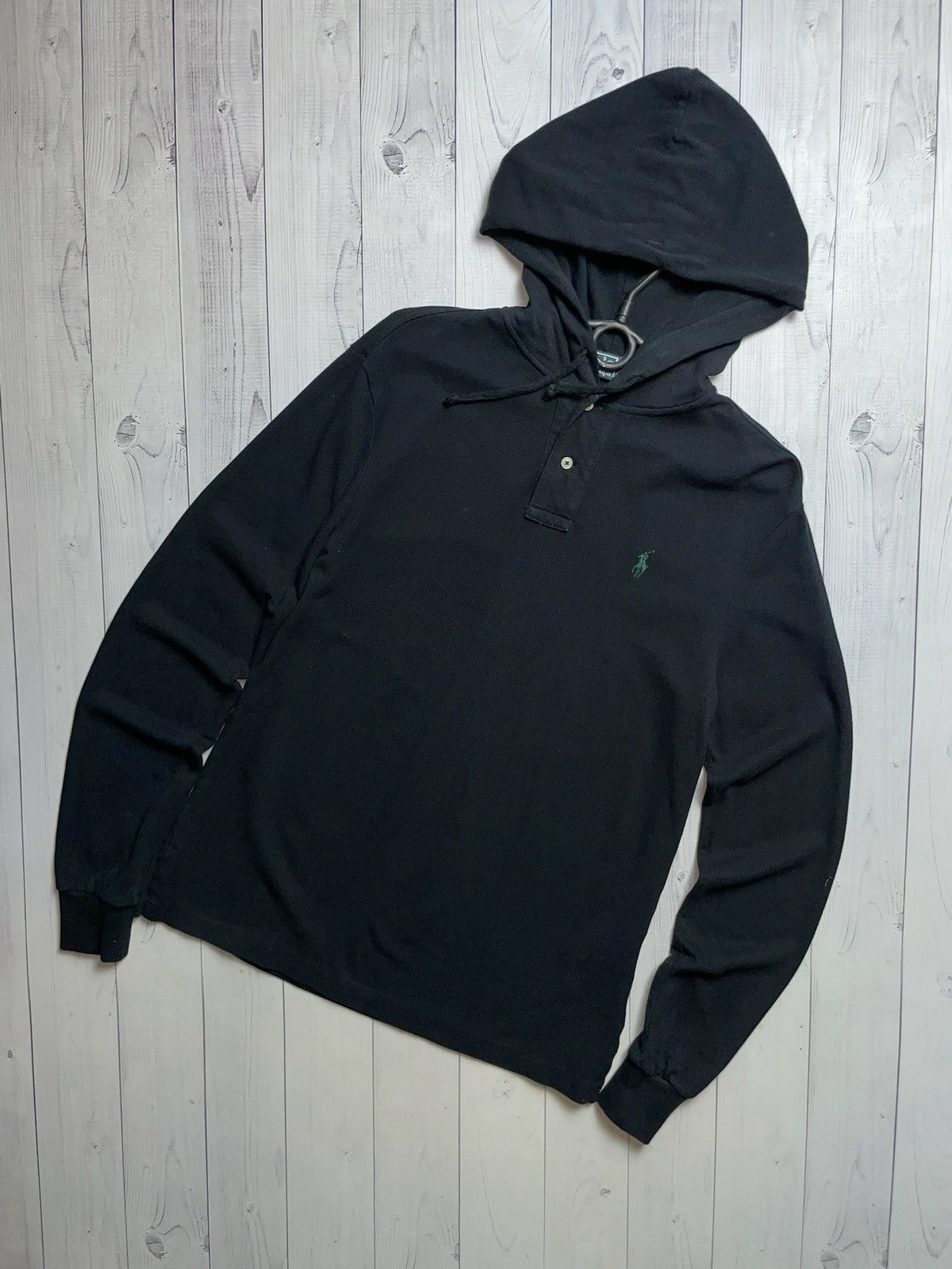 Polo Ralph Lauren × Vintage Vintage long sleeve rugby Ralph Lauren hooded size S Rare Size US S / EU 44-46 / 1 - 1 Thumbnail