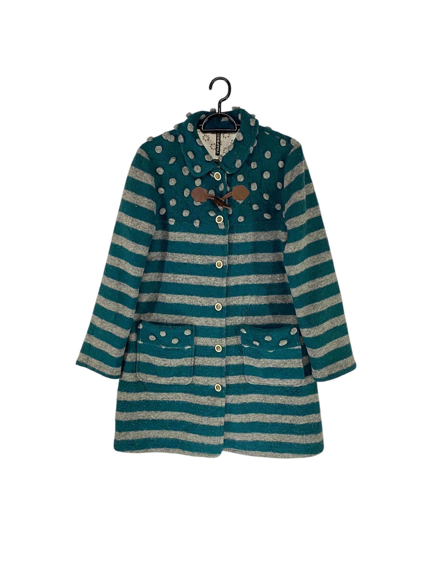 Frapbois Frapbois stripe wool coat Size S / US 4 / IT 40 - 1 Thumbnail