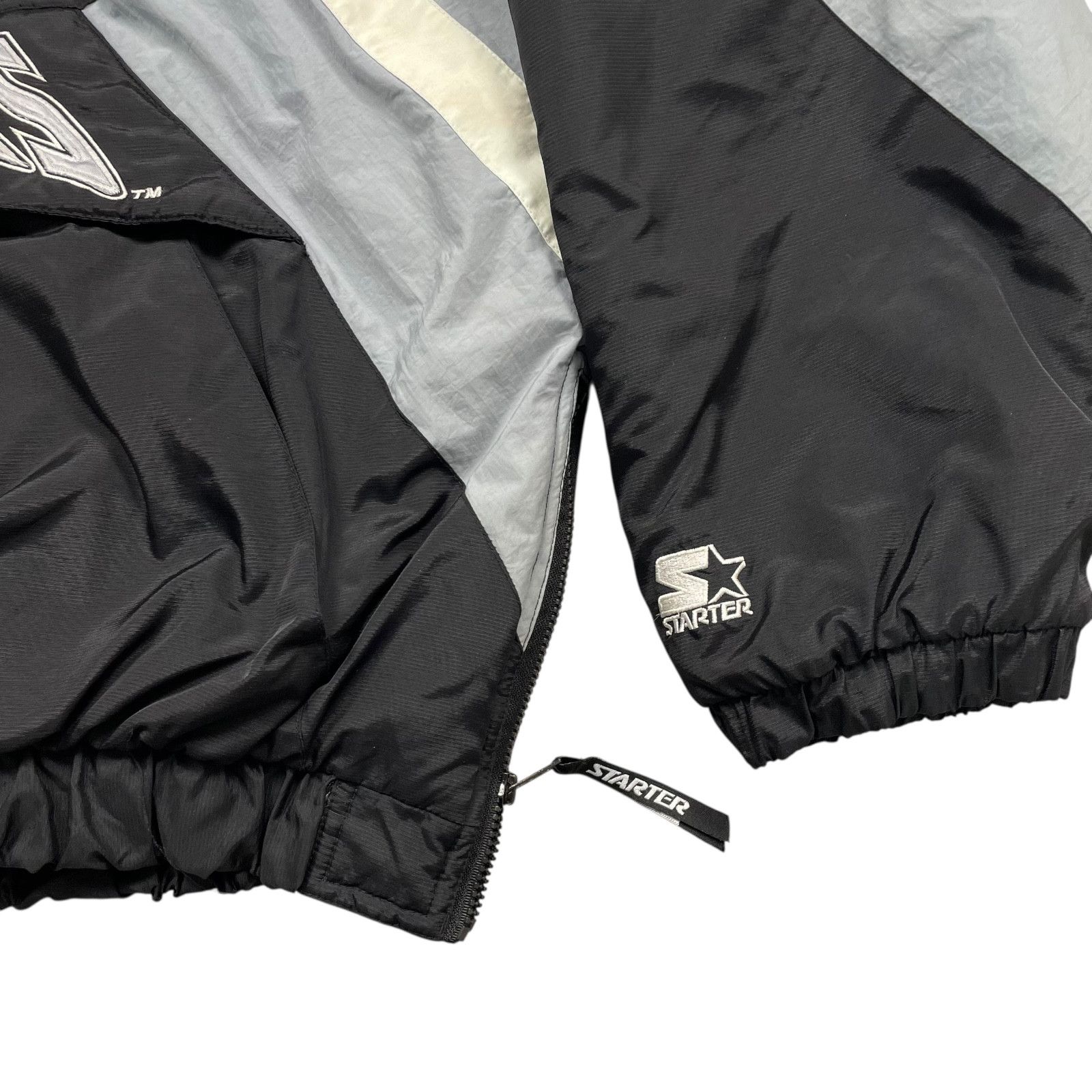 NFL 90s OAKLAND RAIDERS STARTER PULLOVER HOODED PUFFER JACKET Size US XXL / EU 58 / 5 - 5 Thumbnail