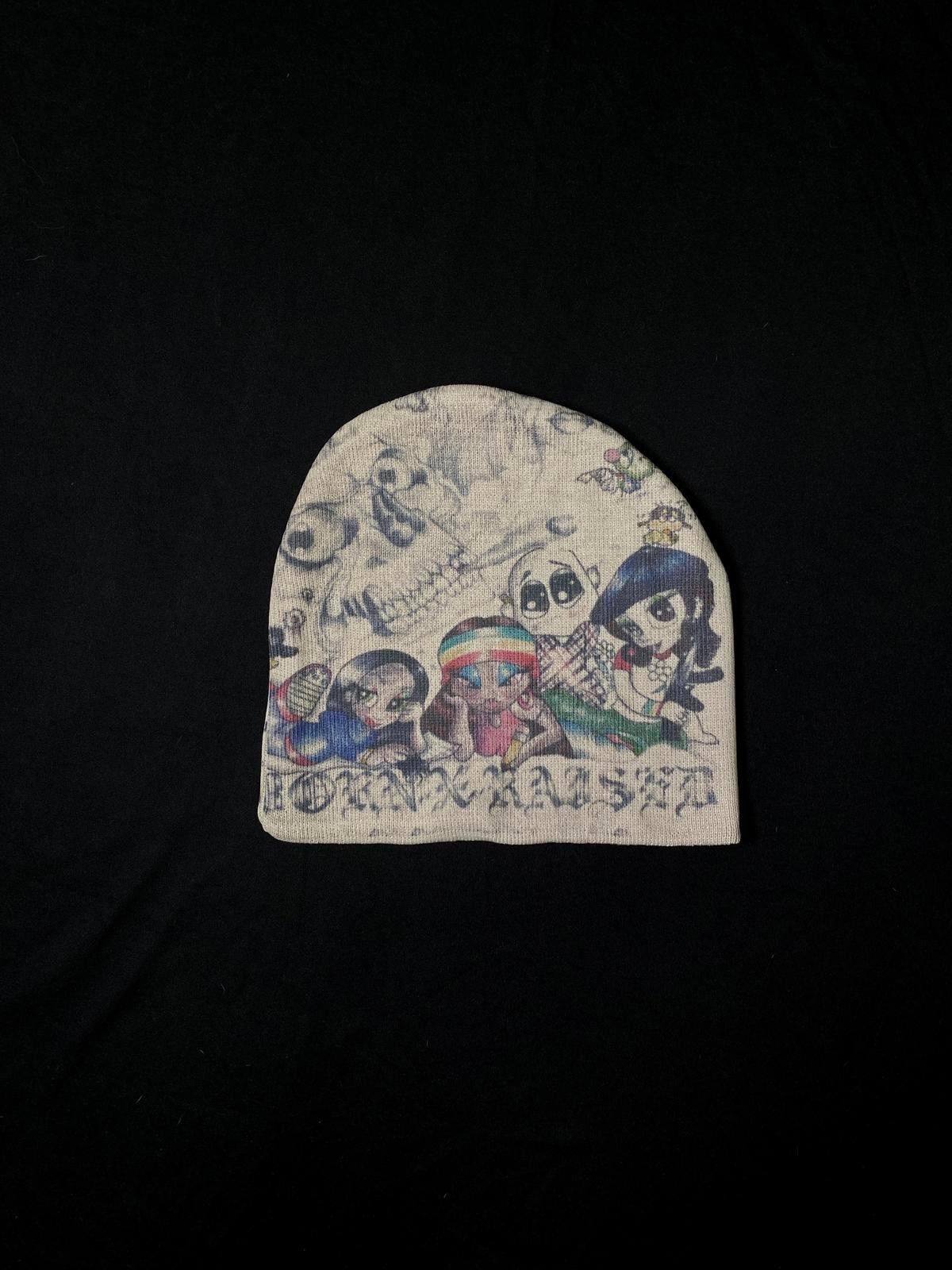 Born X Raised Born x Raised Skully Graphic No Cuff Knit Beanie Hats OS Size ONE SIZE - 5 Thumbnail