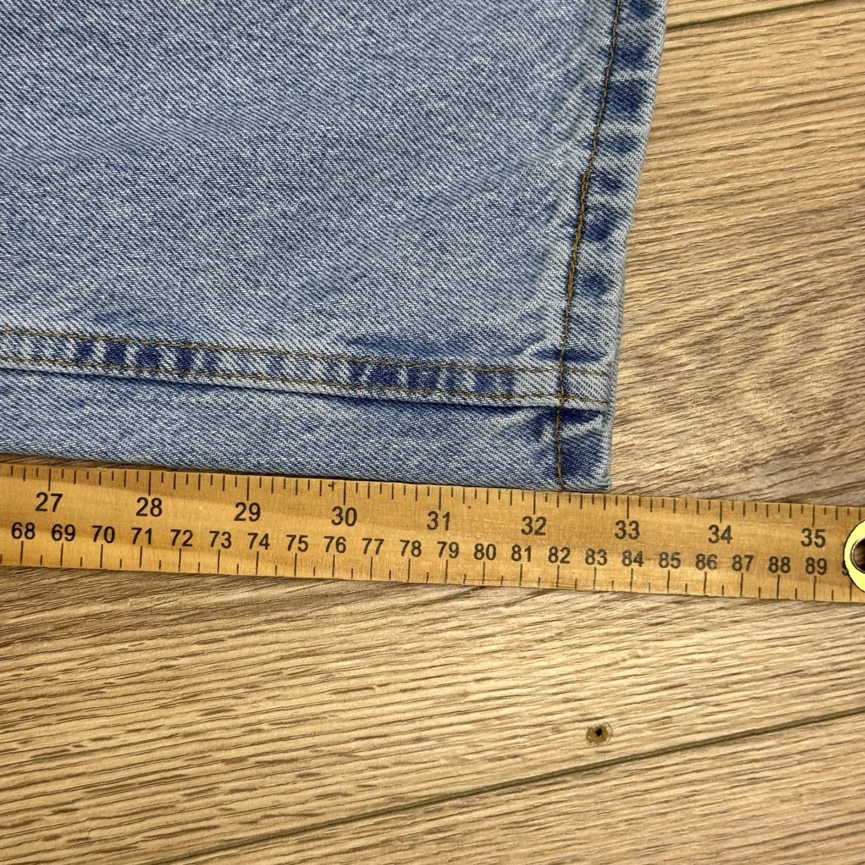 Levi's VTG Levi's 545 Jeans Mens 40x34 Light Wash Distressed 90s Grunge Straight Blue Size US 40 / EU 56 - 7 Thumbnail