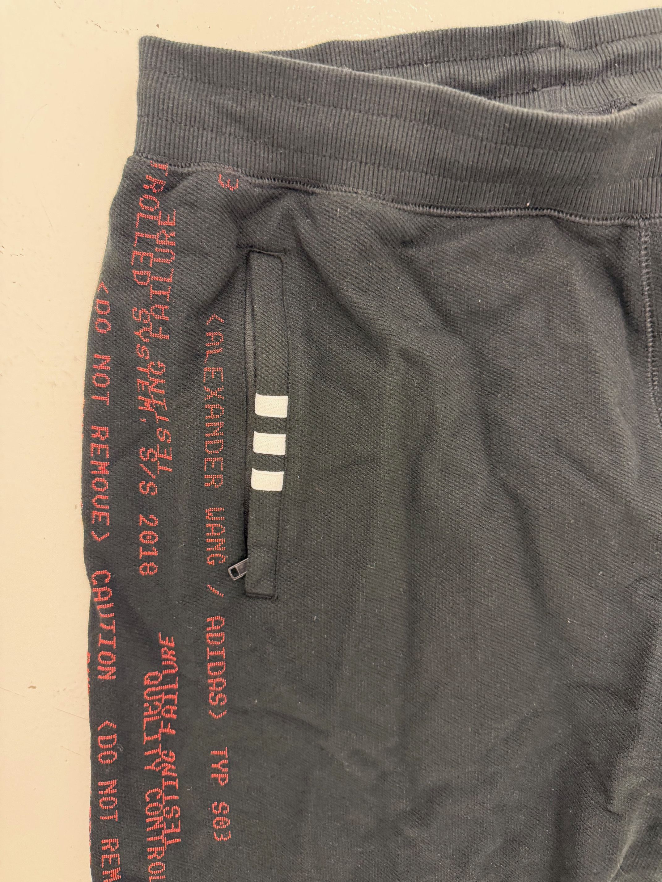 Adidas × Alexander Wang Iconic Jogger Pants in Black & Red Men's L Size US 34 / EU 50 - 5 Thumbnail
