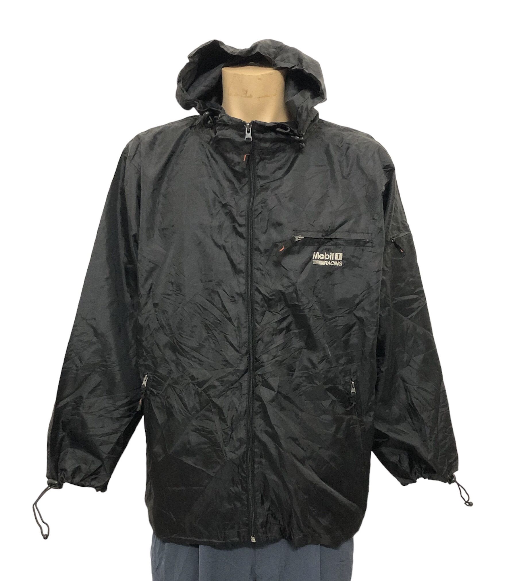 Formula 1 × Vintage Vintage Mobil 1 Racing Windbreaker Hoodie Size US L / EU 52-54 / 3 - 1 Thumbnail