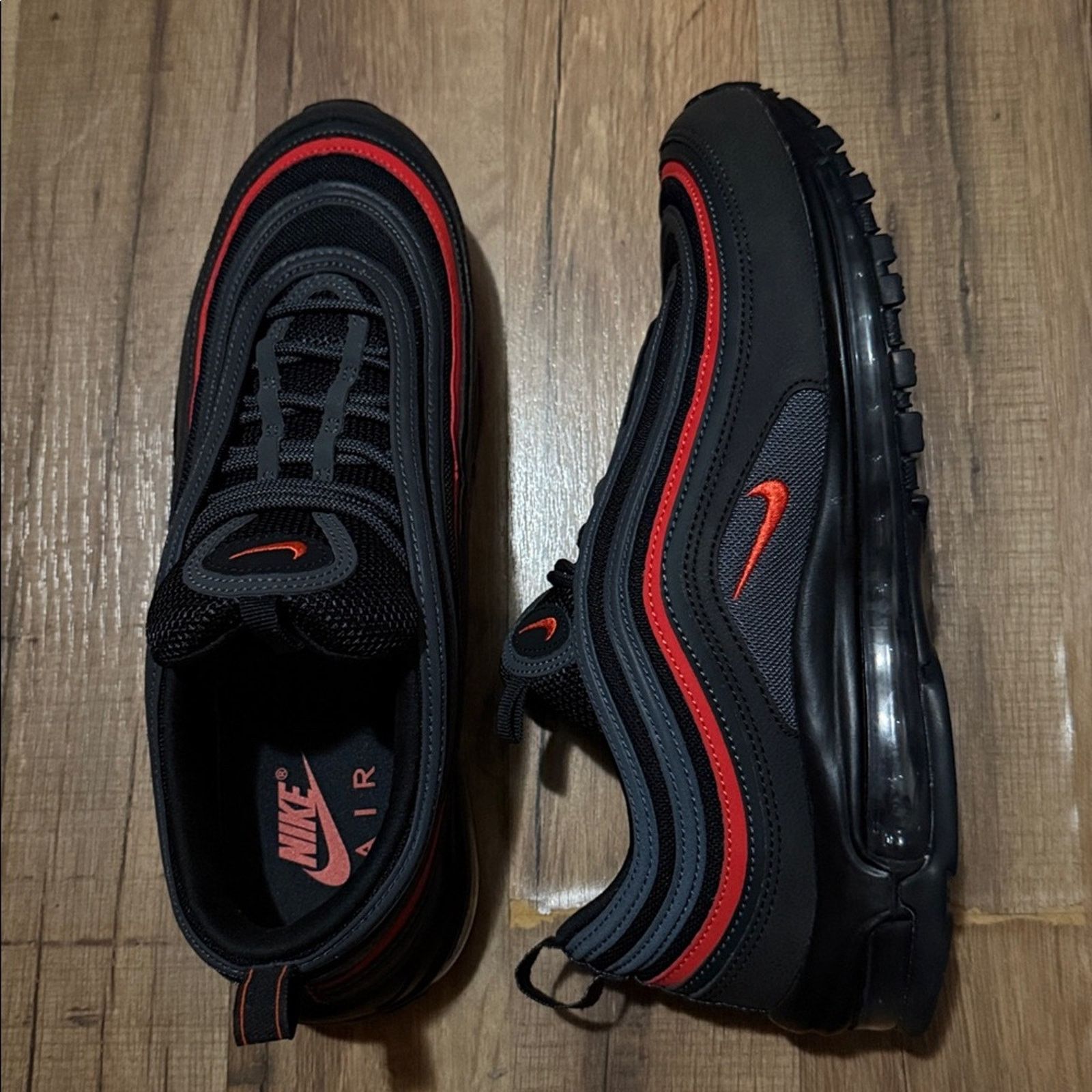 Nike Nike Air Max 97 Black Anthracite Picante Red Size US 11 / EU 44 - 3 Thumbnail