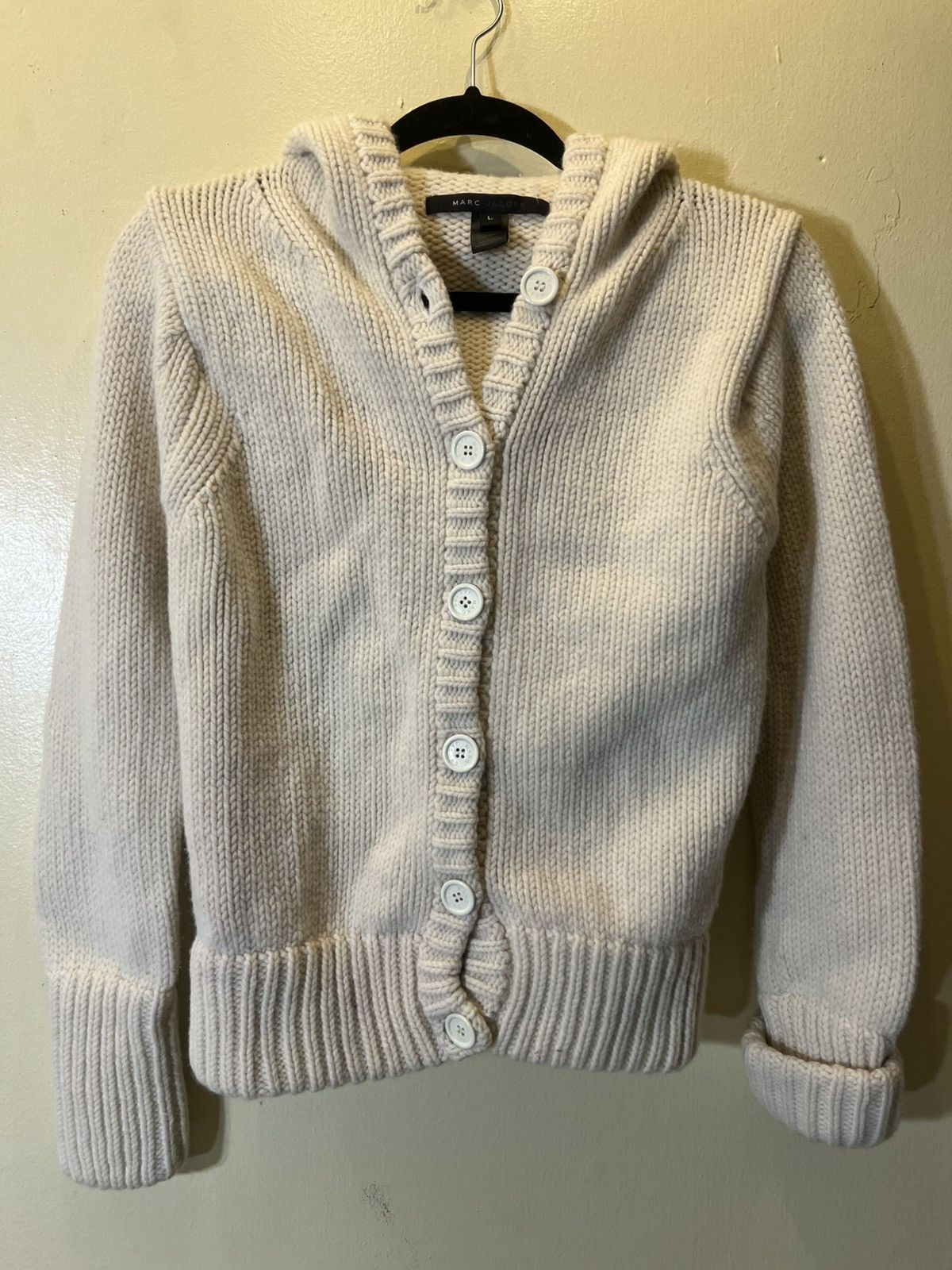 Marc Jacobs × Vintage Marc Jacob’s hooded knit sweater Size L / US 10 / IT 46 - 1 Thumbnail