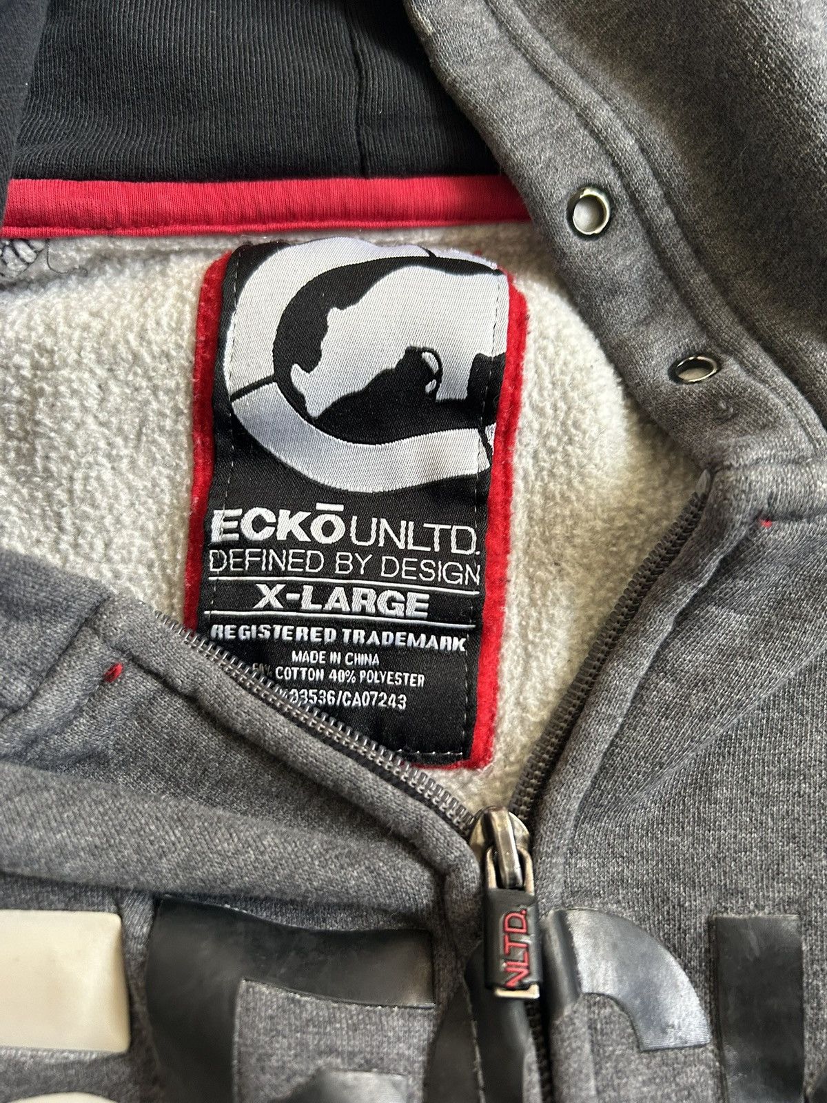 Ecko Unltd. Vintage Ecko Unltd. Logo Zipup Size US XL / EU 56 / 4 - 4 Thumbnail