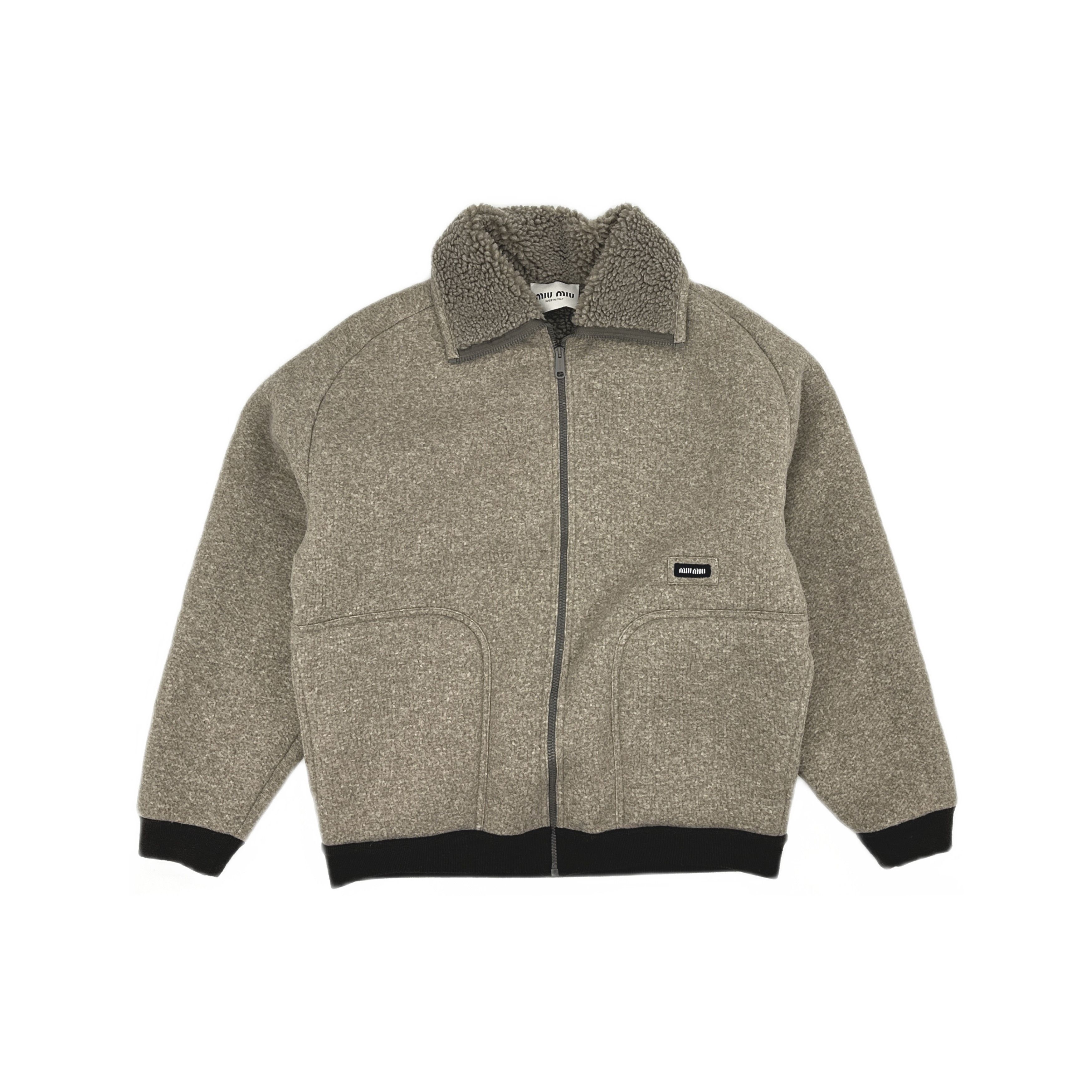 Miu Miu Miu Miu Fleece Jacket IT 42 Size M / US 6-8 / IT 42-44 - 1 Thumbnail