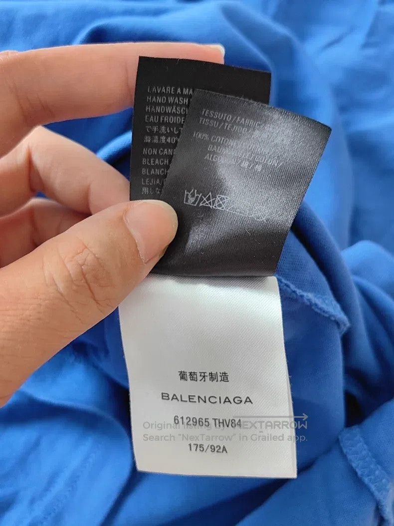 Balenciaga Balenciaga Blue T-Shirt Size US M / EU 48-50 / 2 - 4 Thumbnail