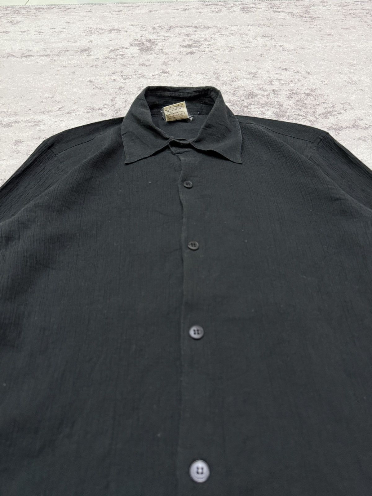 agnes b. Agnes B. Made in France Linen Button Up Plates Shirt Size XS / US 0-2 / IT 36-38 - 6 Thumbnail