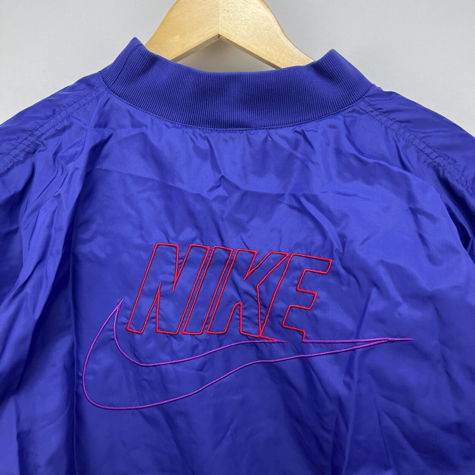 Nike × Vintage Vintage '80s Nike Pullover Windbreaker Thermal XL Gray Tag Size US XL / EU 56 / 4 - 5 Thumbnail