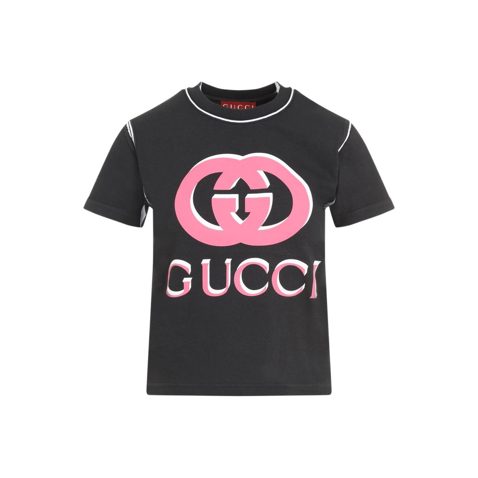 Gucci Gucci Pink Logo T-Shirt Size XS Size XS / US 0-2 / IT 36-38 - 1 Thumbnail