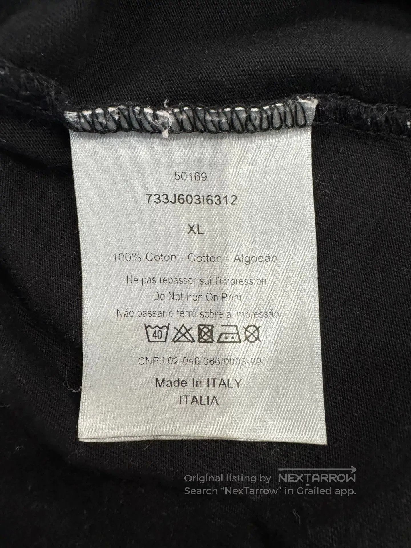 Japanese Brand Dior Women Black Short-Sleeve Tee XL. Size XL / US 12-14 / IT 48-50 - 6 Thumbnail