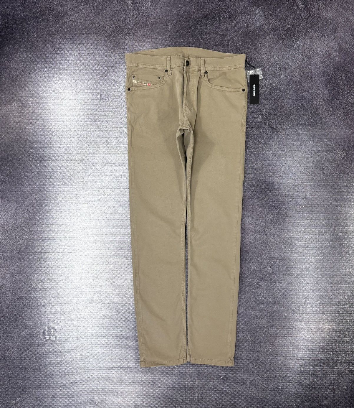 Diesel Diesel NWT Men’s Chino Pants Trousers Beige Tan Slim Size US 31 - 1 Thumbnail