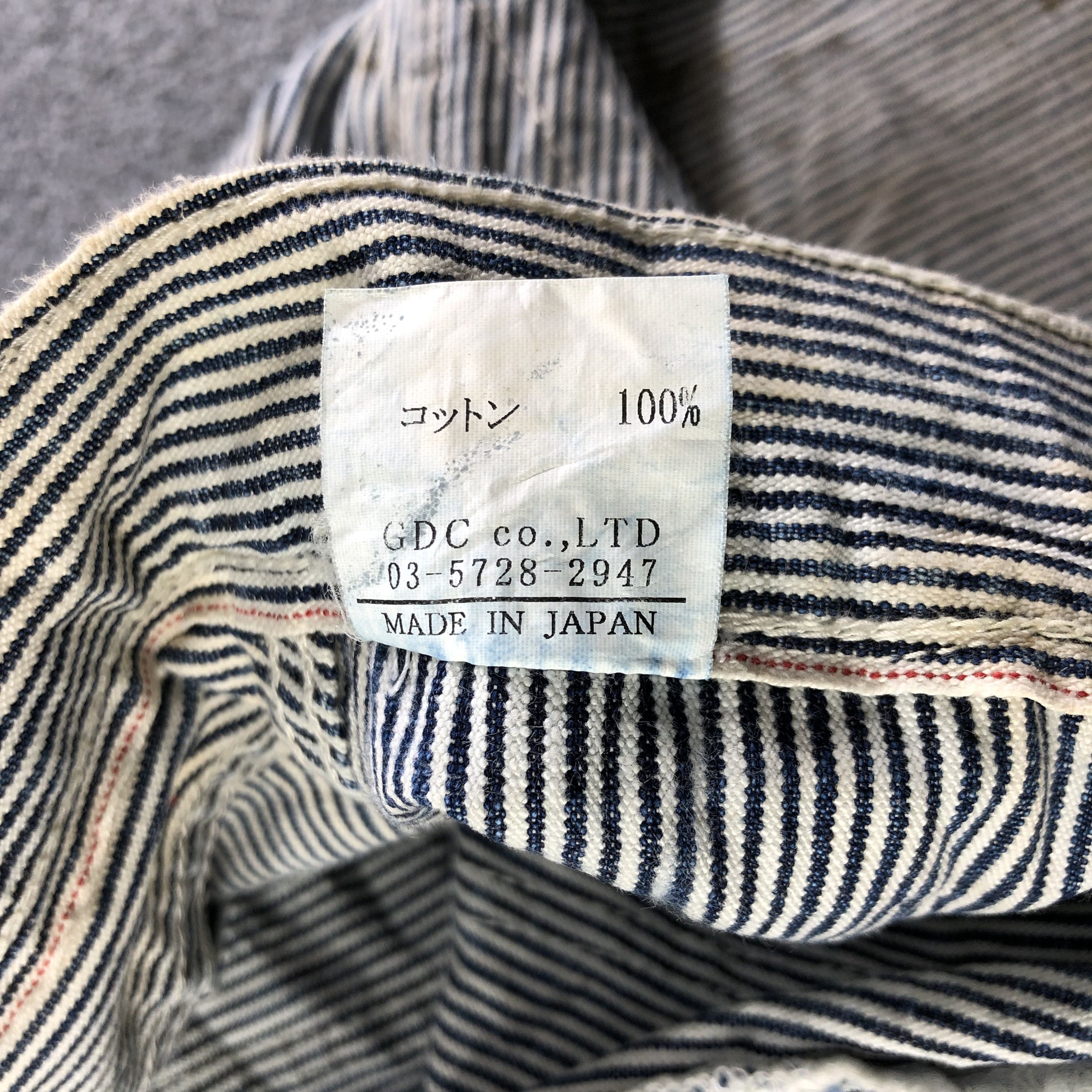Japanese Brand Vintage Gdc Hickory Painter Jeans-J3827 Size US 34 / EU 50 - 10 Thumbnail
