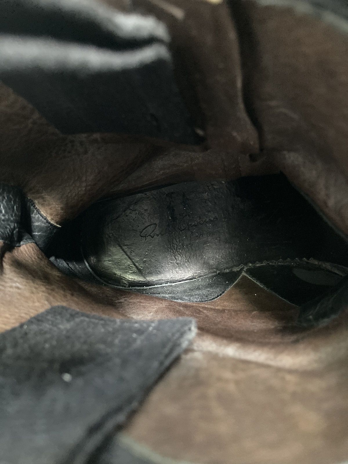 Rick Owens F/W 09 "CRUST" Blistered Lamb Leather Cargo Creeper IT43,5 Size US 10.5 / EU 43-44 - 24 Thumbnail