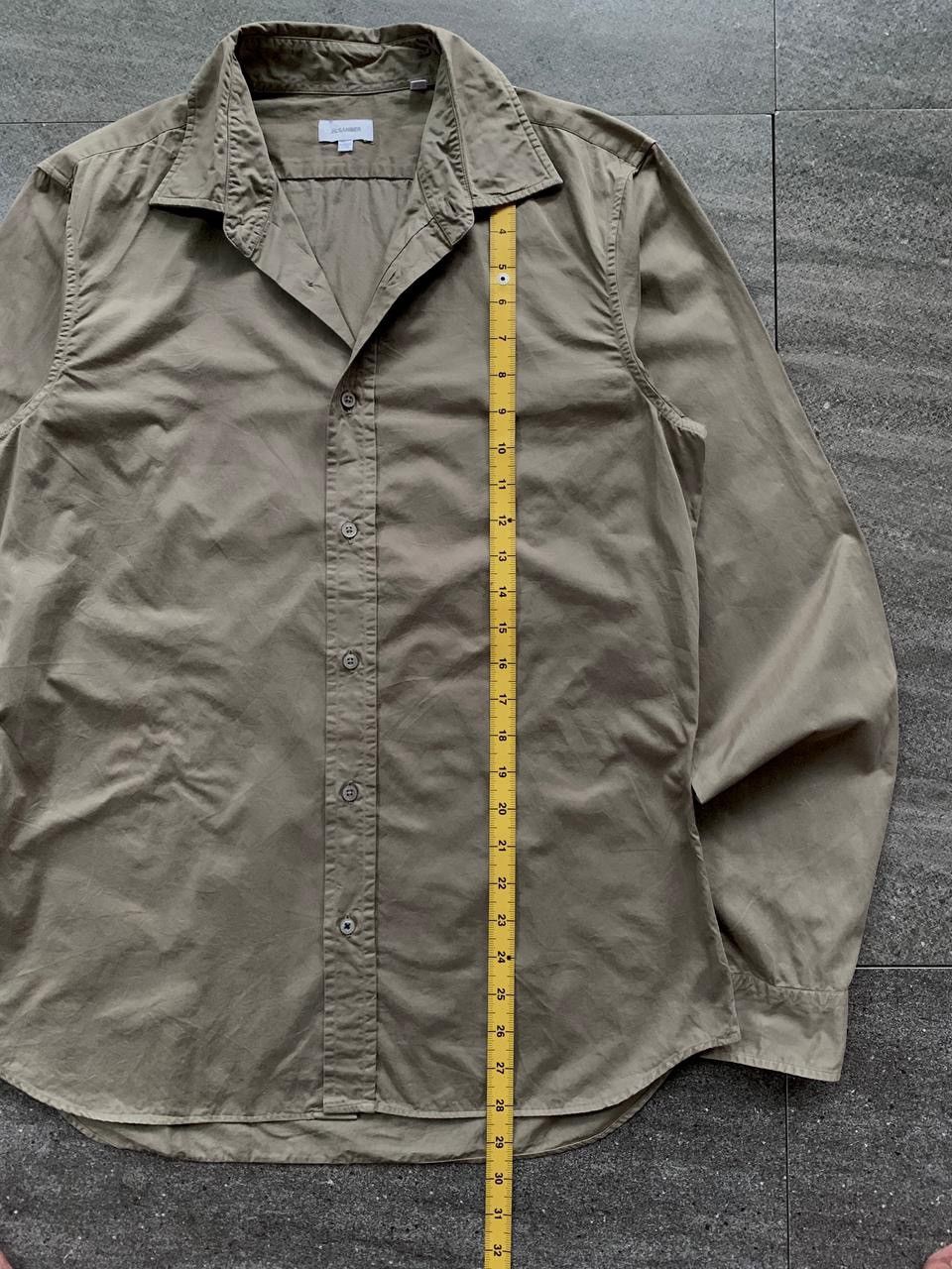 Jil Sander FREE TAX! Treated Thick Cotton Shirt Size US M / EU 48-50 / 2 - 11 Thumbnail