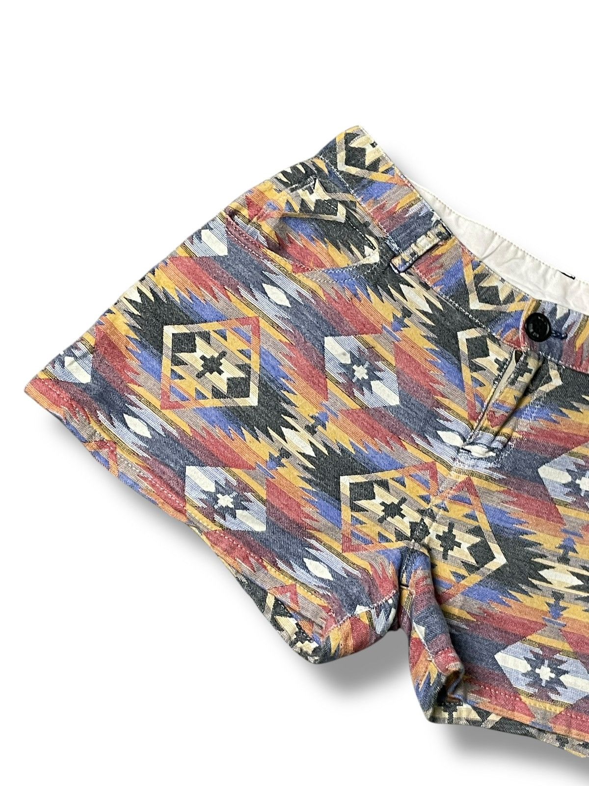 Japanese Brand × Vintage Vintage BIG BILL Native Abstract Shorts (78) Size US 29 - 4 Thumbnail