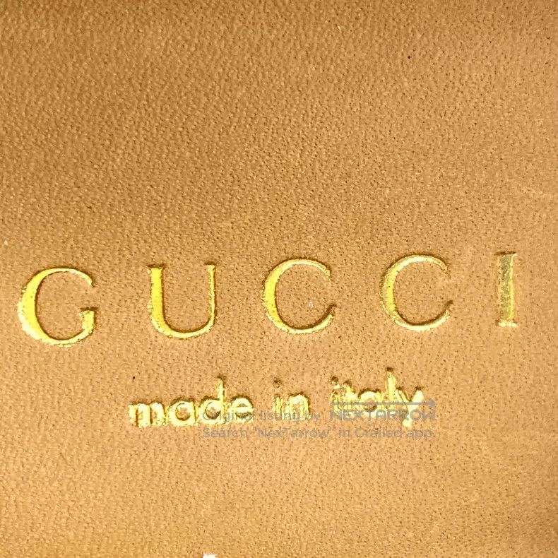 Gucci Gucci Beige apricot striped double G pearl decoration shee Size US 7.5 / IT 37.5 - 7 Thumbnail