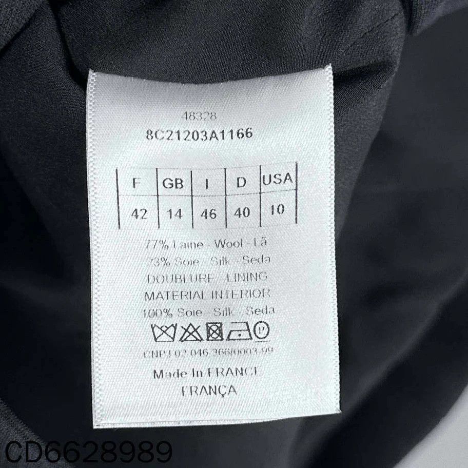 Dior Dior Black Tailored Suit Jacket 42 99 New Size M / US 6-8 / IT 42-44 - 6 Thumbnail