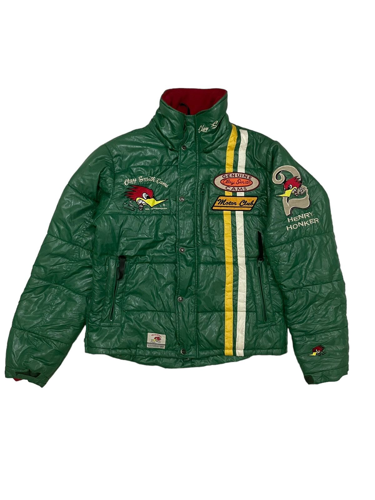 Japanese Brand CLAY SMITH MOONEYES Bomber Jacket Size US L / EU 52-54 / 3 - 1 Thumbnail