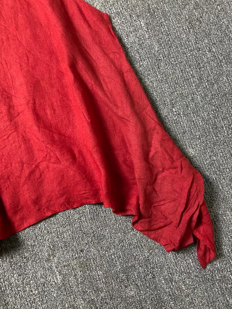 Japanese Brand Sarah Santos Linen Hem Tank Top (180) Size M / US 6-8 / IT 42-44 - 5 Thumbnail