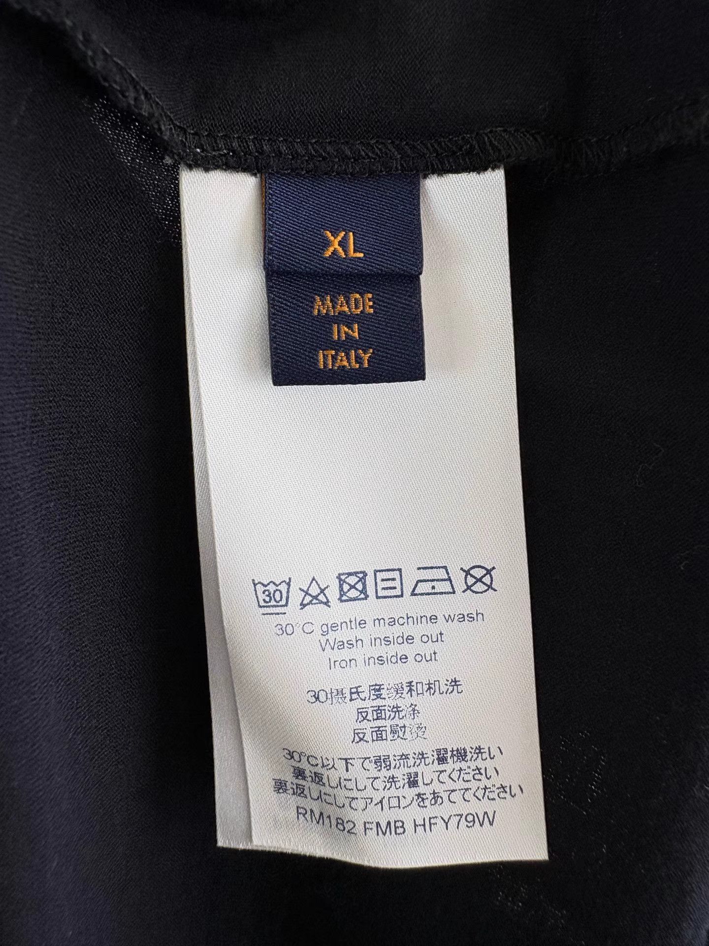 Louis Vuitton LV Black Victory Gesture Short Sleeve K1 Size US XL / EU 56 / 4 - 5 Thumbnail