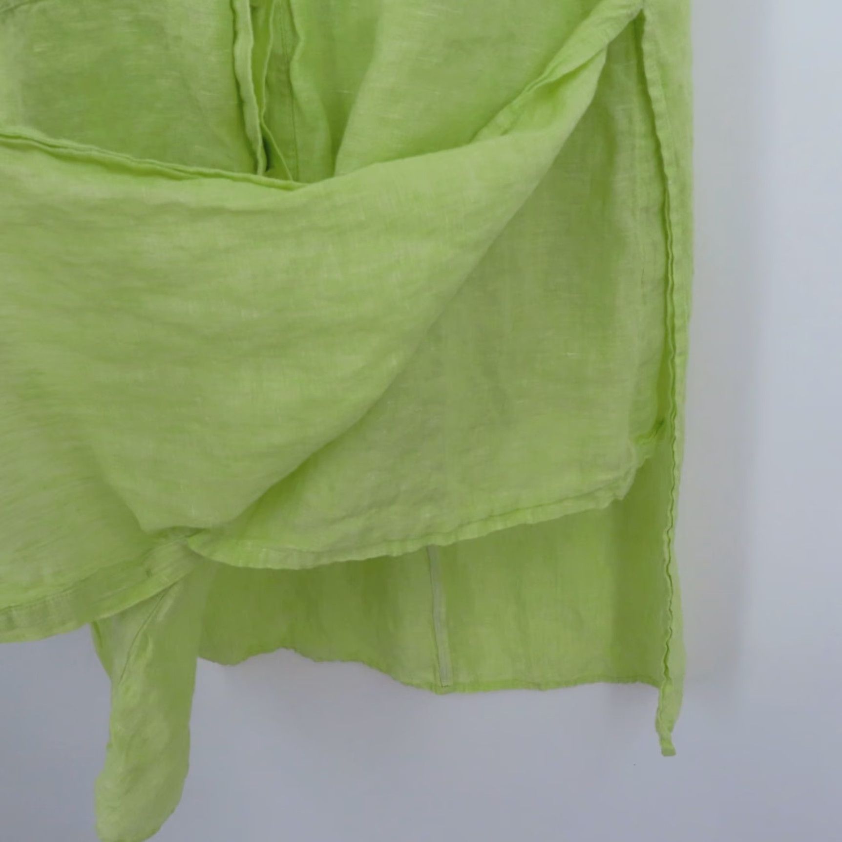 Vintage Chicos Blouse Shirt Sleeveless Collared Button Green Linen Women M Medium Vintage No Size M / US 6-8 / IT 42-44 - 6 Thumbnail