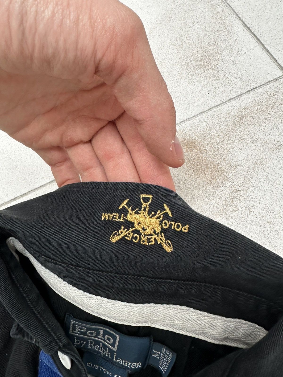 Polo Ralph Lauren × Ralph Lauren Polo Ralph Lauren Mercer Club Black Embroidered Vintage Polo Size US M / EU 48-50 / 2 - 3 Thumbnail