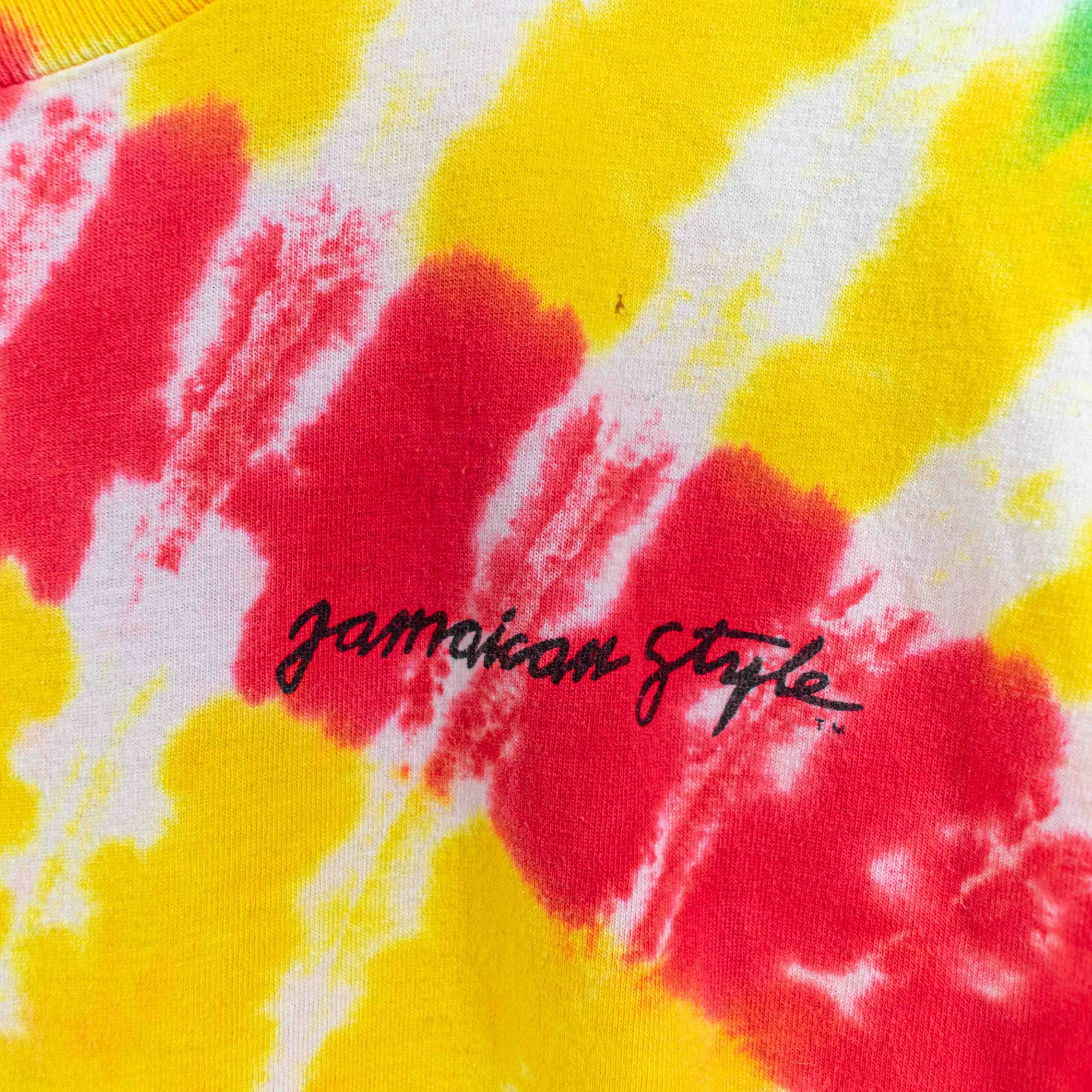 Peter Tosh Jamaican Style Tie Dye T-Shirt XL VTG 90s Reggae 