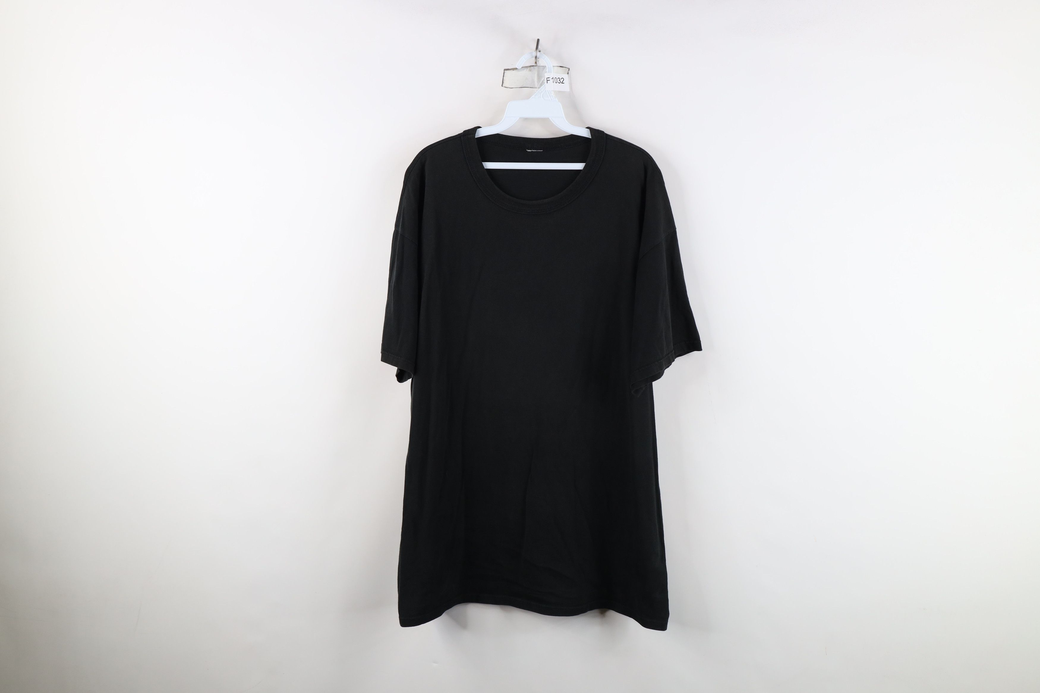 Vintage Vintage 90s Streetwear Heavyweight Cotton T-Shirt Black Size US XXL / EU 58 / 5 - 1 Thumbnail