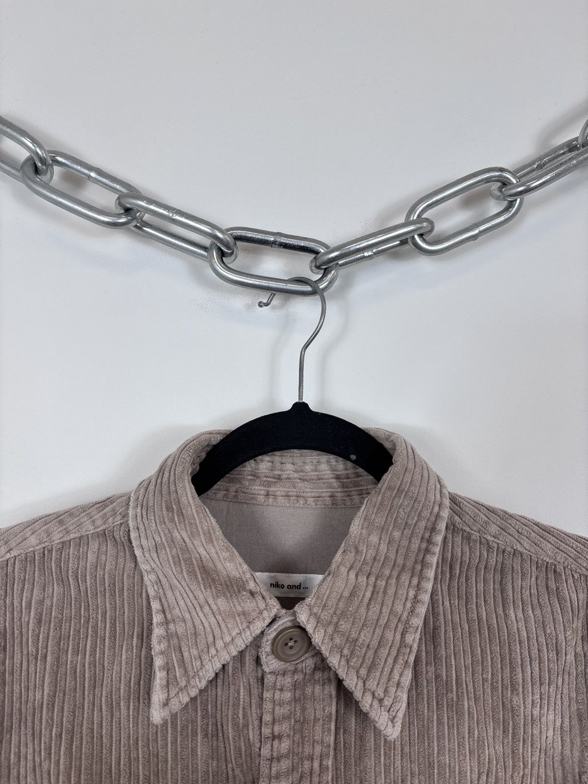 Japanese Brand Niko and… Japan Beige Corduroy Velvet Long Sleeve Shirt Size US M / EU 48-50 / 2 - 6 Thumbnail