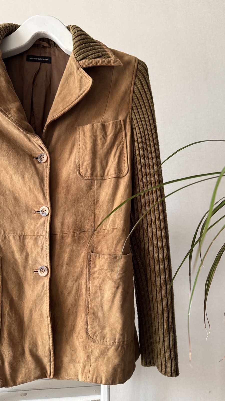 Genuine Leather Vintage Massimo Dutti Leather Blazer Jacket Helmut Lang vibe Size L / US 10 / IT 46 - 3 Thumbnail