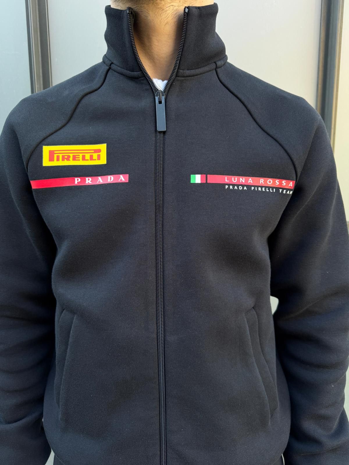 Prada Prada Luna Rossa Jet Black Neoprene Sailing Jacket Size US S / EU 44-46 / 1 - 4 Thumbnail