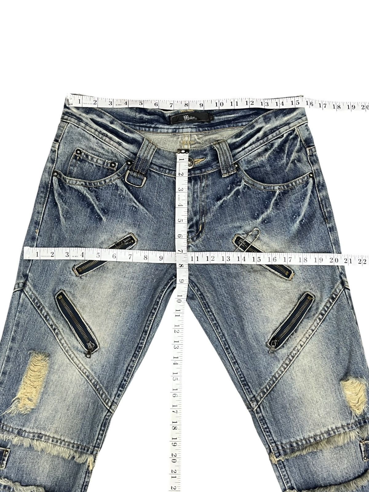 Addict Clothes Japan 🔥Ultra Rare MIDAS Bondage Multi Zip Flare