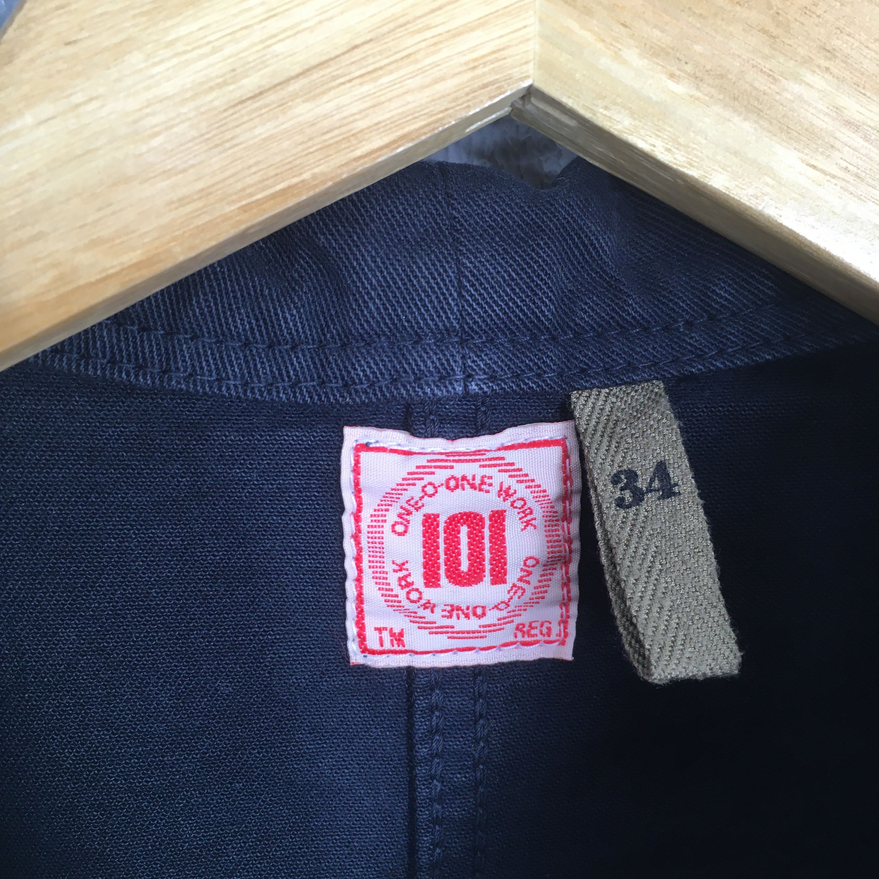 Vintage Vintage 101 Powerhouse Worker Usn Collar Shawl Jacket S Size US S / EU 44-46 / 1 - 6 Thumbnail