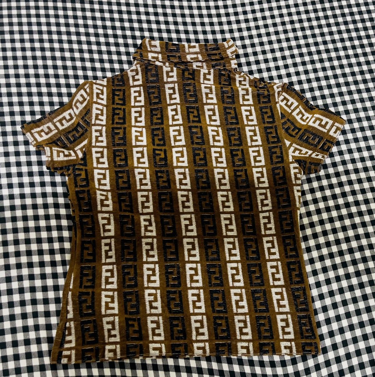 Fendi Fendi FF Monogram Shirt – New With Tags – Made in Italy Size M / US 6-8 / IT 42-44 - 2 Thumbnail
