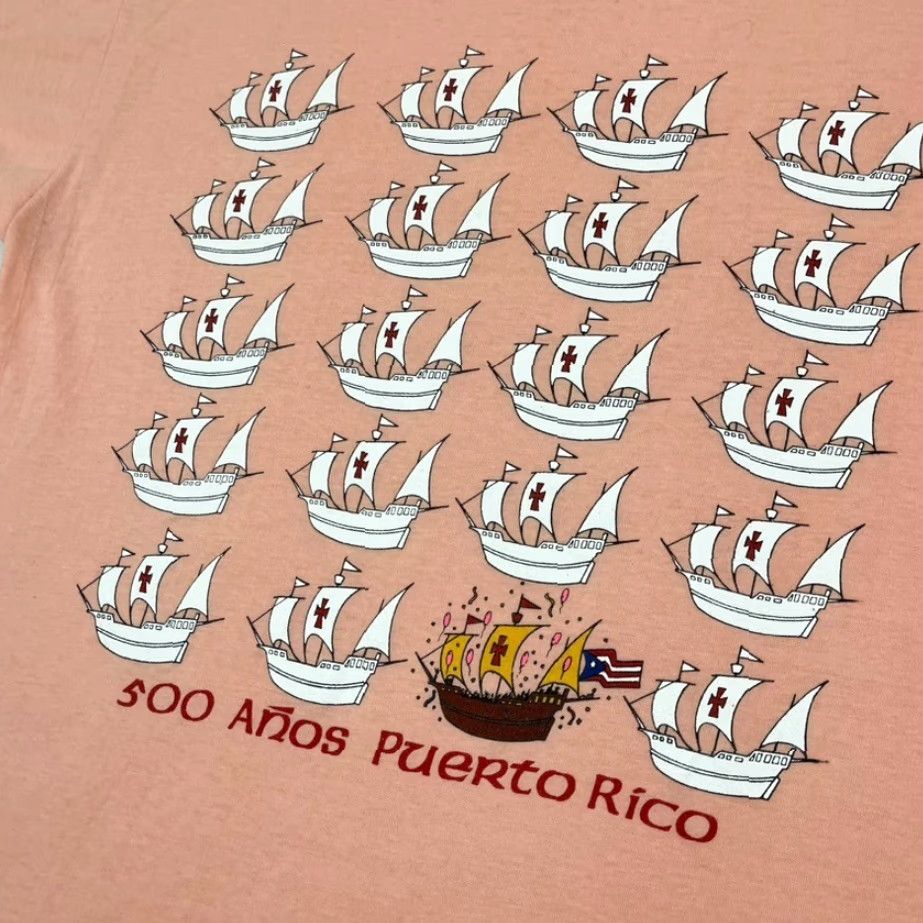Vintage VINTAGE Puerto Rico Shirt Adult XL Ships Sailing 500 Anos Years Celebration Heritage Logo Graphic Print T-Shirt Men Size US XL / EU 56 / 4 - 2 Thumbnail