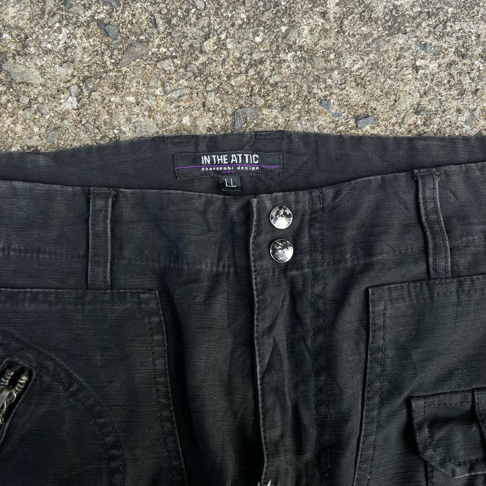 If Six Was Nine × In The Attic × Japanese Brand RARE In The Attic Multi Pocket Cargo Flared Pants Size US 32 / EU 48 - 4 Thumbnail