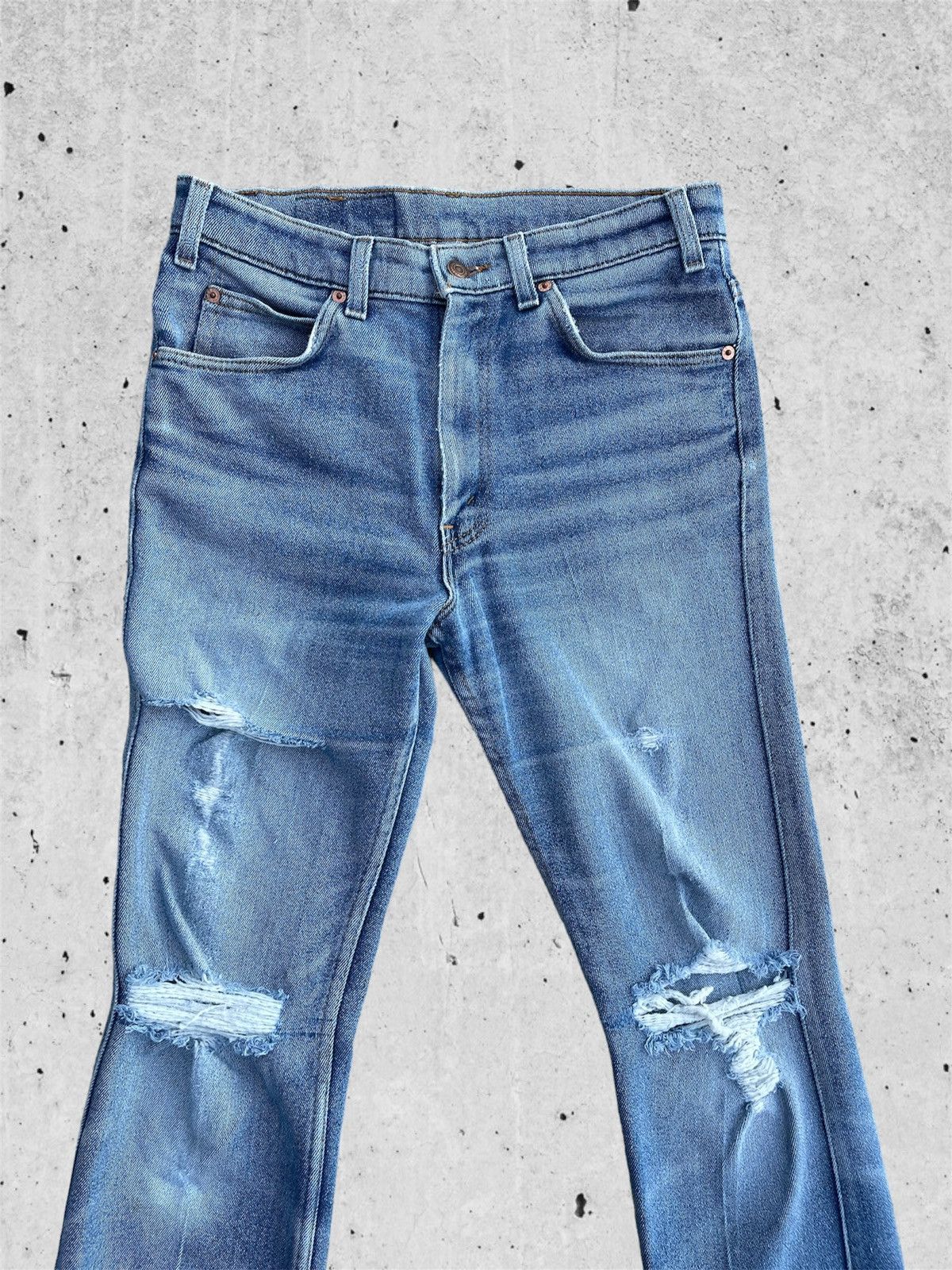 Jean × Levi's 🔥 Levi's 517 Bot Cut Distressed Denim W31🔥 Size US 31 - 3 Thumbnail