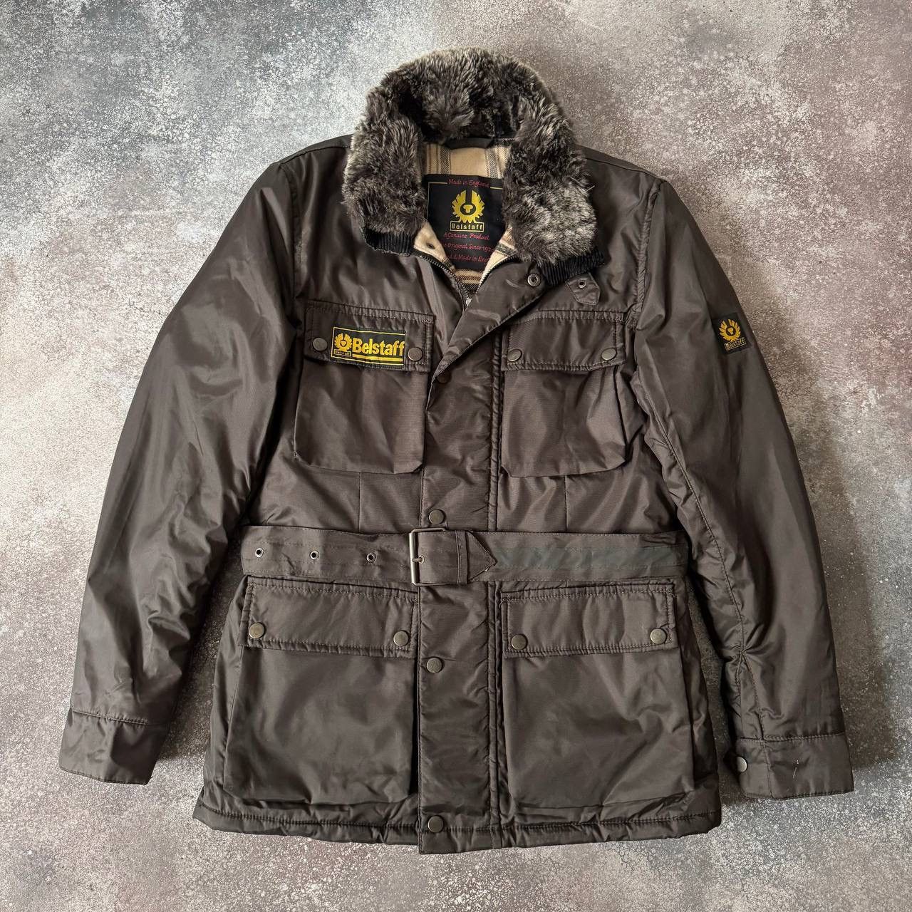Belstaff × Vintage Belstaff Vintage Moto/Biker Belted Jacket Size M / US 6-8 / IT 42-44 - 1 Thumbnail