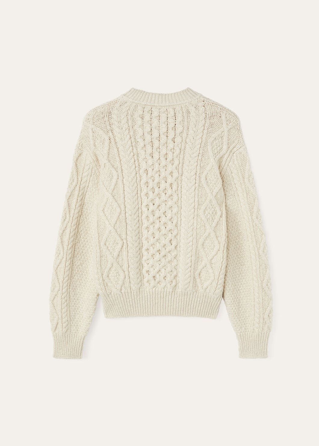 Loro Piana o1w1db10825 FAO7113 Valduggia Crewneck Sweater in Beige Size XS / US 0-2 / IT 36-38 - 6 Thumbnail