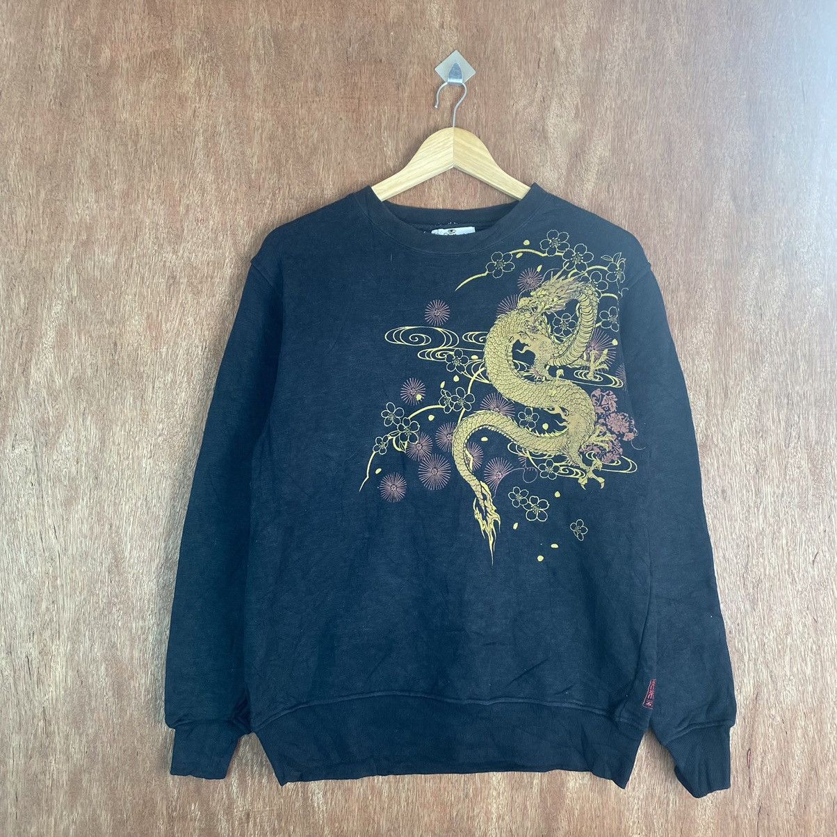 Japanese Brand Karakuri DRAGON LOGO VINTAGE SWEATSHIRT #K01584 Size US M / EU 48-50 / 2 - 3 Thumbnail